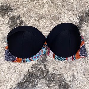 Mosaic Strapless Bikini Top